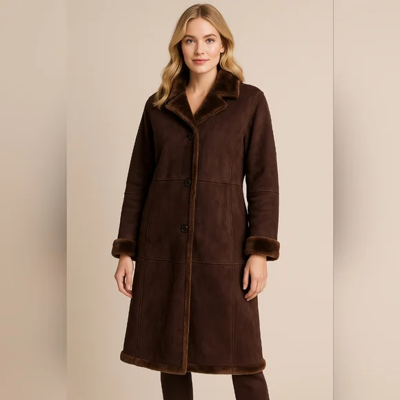 Centigrade Brown Teddy Jacket Plush Warmth - Picture 1 of 10